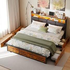 Polsterbett Metallbett 180x200 cm, Doppelbett mit