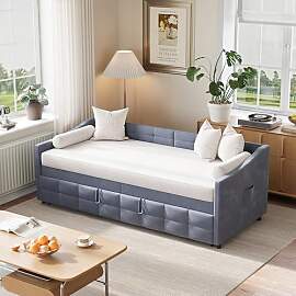 Polsterbett Schlafsofa 90x200 cm, Tagesbett