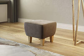 Polsterhocker HOME AFFAIRE "Viva", braun 