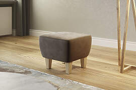 Polsterhocker HOME AFFAIRE "Viva", braun 