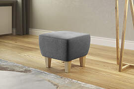 Polsterhocker HOME AFFAIRE "Viva", grau, 