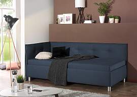 Polsterliege MAINTAL, blau, B:89cm L:210cm,