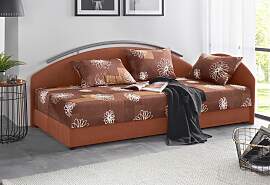 Polsterliege MAINTAL, braun, B:86cm L:206cm,