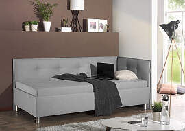 Polsterliege MAINTAL, grau (hellgrau), B:109cm