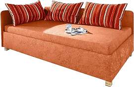 Polsterliege MAINTAL, orange (terrakotta), B:96cm