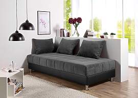 Polsterliege MAINTAL, schwarz (schwarz, grau),