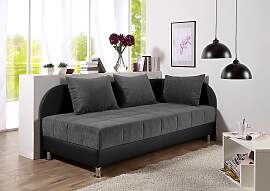 Polsterliege MAINTAL, schwarz (schwarz, grau),