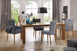 Polsterstuhl HOME AFFAIRE "Queen", blau