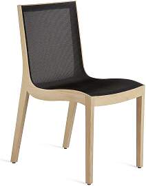 Polsterstuhl Louis mit Netzgewebe Buche hell