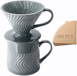 Polydremio Pour-Over-Kaffeebereiter, Keramik