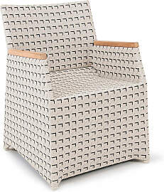 Polyrattan Gartenstuhl Verona Retro