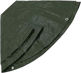 Polytarp Polytarp runde Holzplane, robust, 3 m