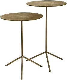 Pomax Beistelltisch aus Metall goldfarben,