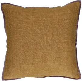 Pomax Kissen aus Baumwolle camel, Vorderseite