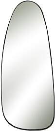 Pomax Spiegel aus schwarzem Metall, oval, zum