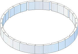 Pool-Isolationsset, Weiß, Kunststoff, Freizeit,
