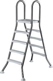 Poolleiter KWAD "Edelstahlleiter 4+4 120cm