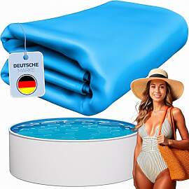 poolomio Poolfolie blau für Stahlwandpool rund