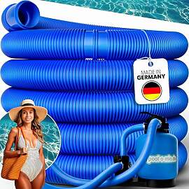 poolomio® Poolschlauch 38mm / 9 m - flexibler