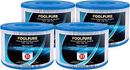 POOLPURE 4er Pack Filter Typ S1 für Easy Set Pool 