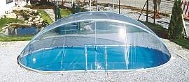 Poolverdeck KWAD "Cabrio Dome für ovale