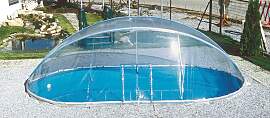 Poolverdeck KWAD "Cabrio Dome für ovale