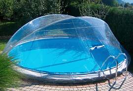 Poolverdeck KWAD "Cabrio Dome für runde