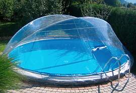 Poolverdeck KWAD "Cabrio Dome für runde