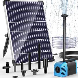 POPOSOAP 12W Solar Springbrunnen für außen, 600