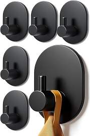 Poprkdre Handtuchhalter ohne Bohren 6er-Pack,