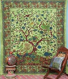 Popular Handicrafts Wandteppich, Motiv: Baum des