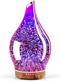Porseme Aroma Diffuser 150ml, Handgeblasen 3D Glas 