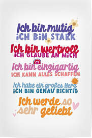 Poster "Affirmationen für Kids"