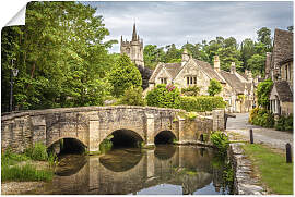 Poster ARTLAND "Dorf Castle Combe, Wiltshire, 