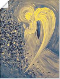 Poster ARTLAND "Engel der Nacht", blau