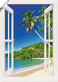 Poster ARTLAND "Fensterblick Paradies",