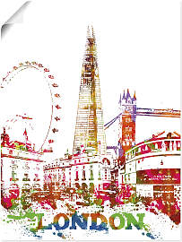 Poster ARTLAND "London Grafik", bunt