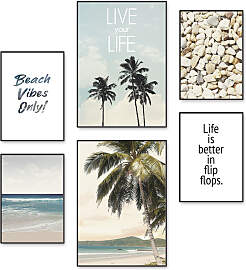 Poster ARTLAND "Strandleben unter