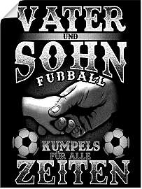 Poster ARTLAND "Vater und Sohn Fußball