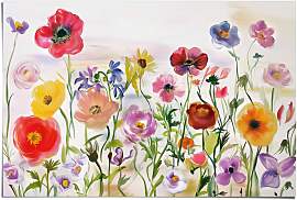 Poster REINDERS "Blumenfeld", beige