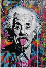 Poster REINDERS "Einstein Tongue", farbe 