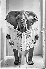 Poster REINDERS "Elefant auf der