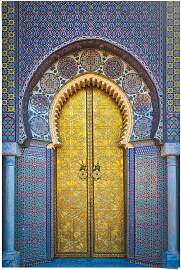 Poster REINDERS "Goldene Tür Orientalisch -