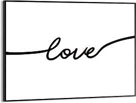 Poster REINDERS "Love", schwarz (farbe