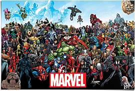Poster REINDERS "Marvel Universe", bunt