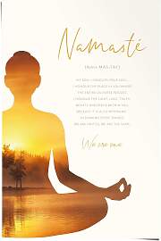 Poster REINDERS "Namasté", grün (farbe 