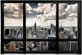 Poster REINDERS "New York Fenster",