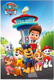 Poster REINDERS "Paw Patrol team", bunt