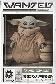 Poster REINDERS "Poster Mandalorian Baby Yoda 