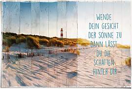 Poster REINDERS "Sonne am Strand", blau